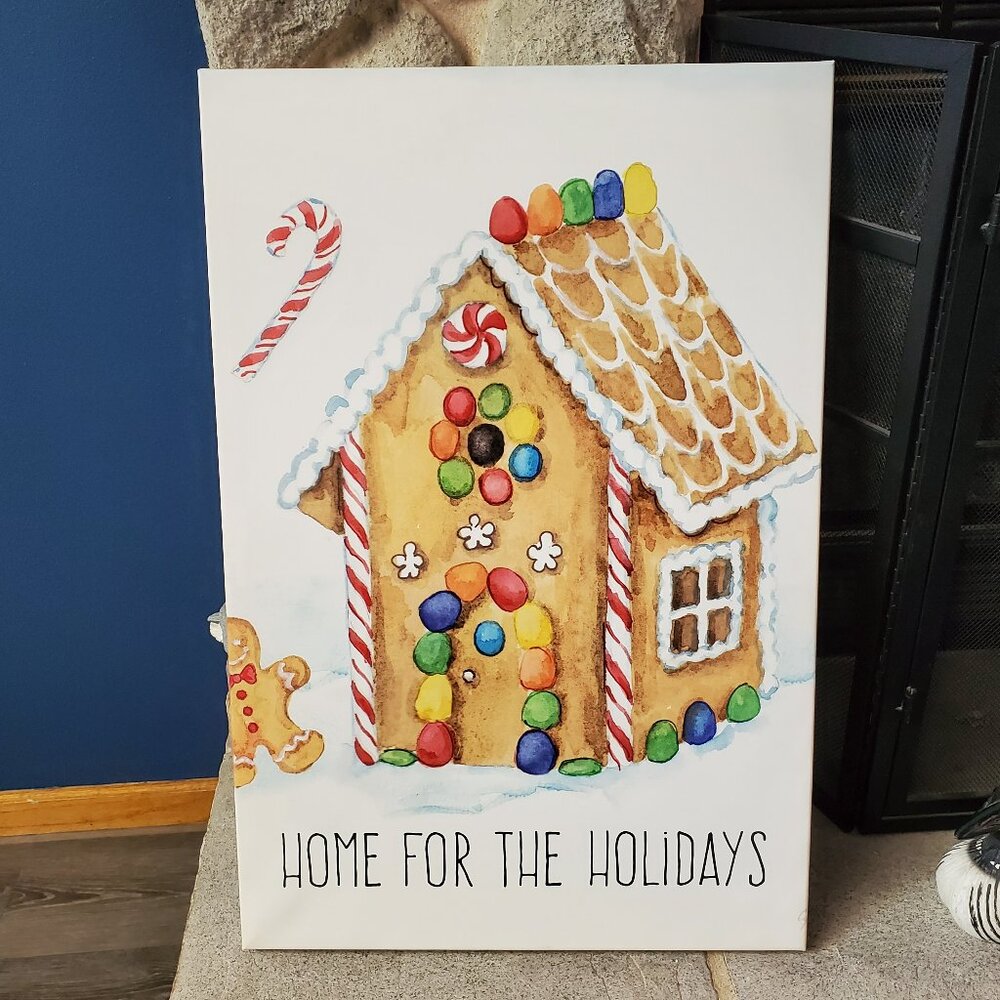 Vintage Holiday Cheer III Canvas Art Print Home For The Holidays